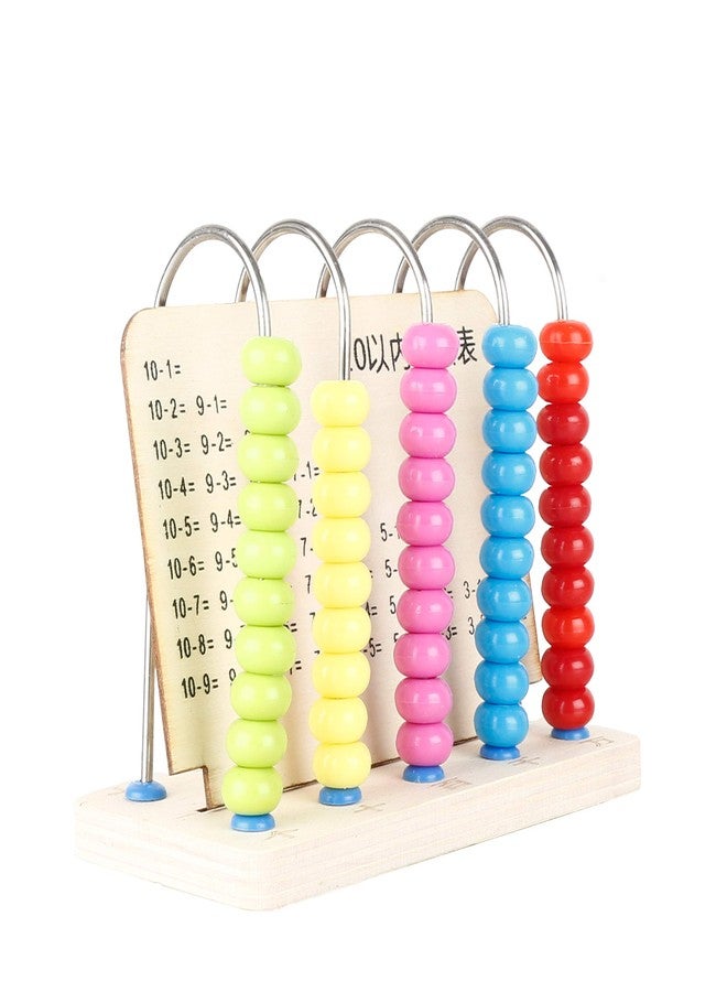 Sri Balajee Bangles Wooden Double-Sided Calculation Shelf Abacus with Counting Addition Subtraction Maths Toy, Above 3 Years (Multicolour) - Image 1